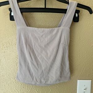 ILLA ILLA Ribbed Square Neck Crop Top